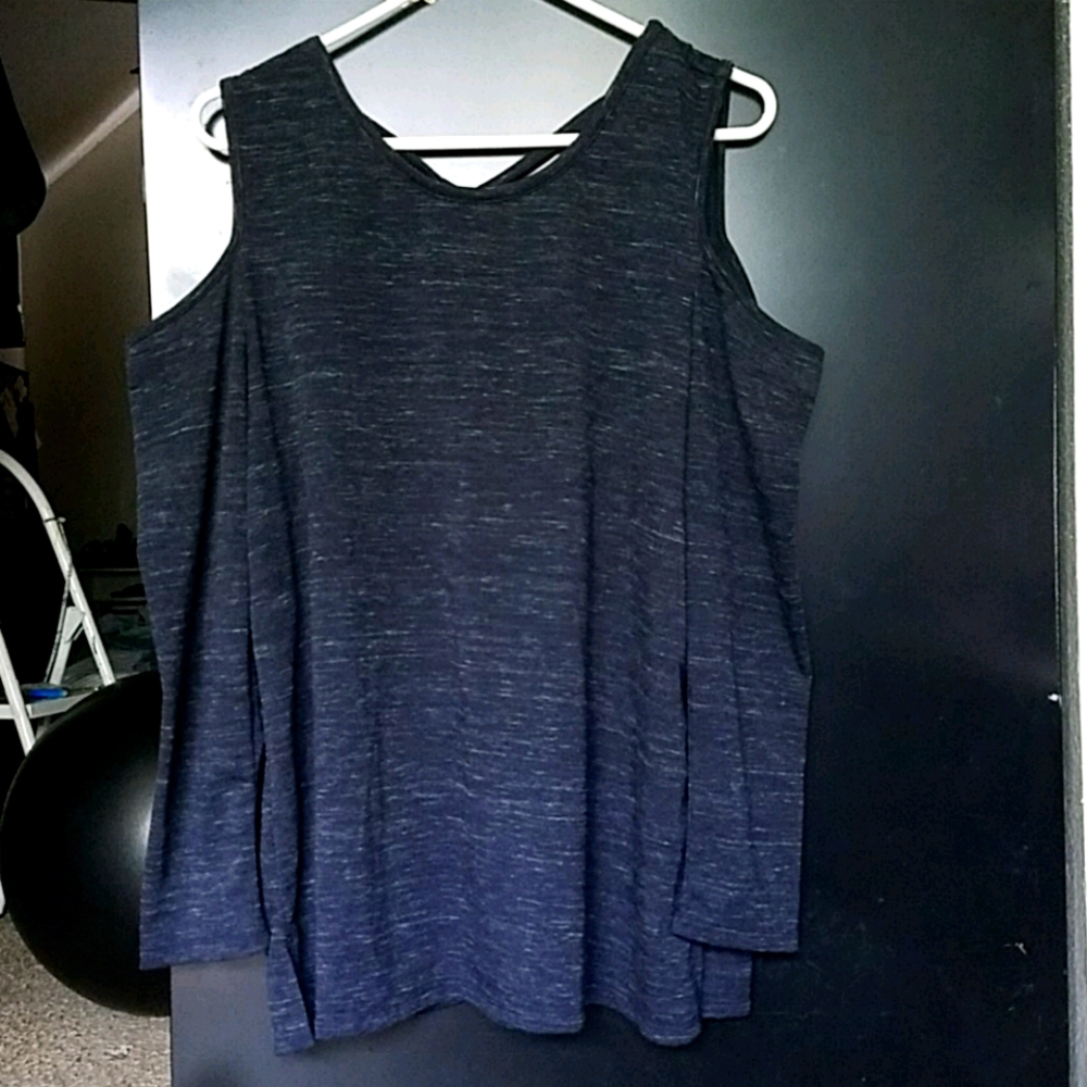 NWT Cold-shoulder Strappy Sweatshirt